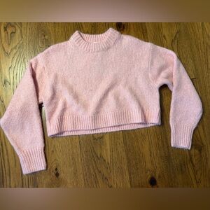 H&M Soft Pink Crew Neck Sweater